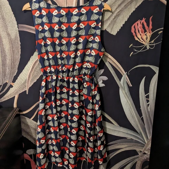 Satin Patterned Dress - Picture 2 of 2